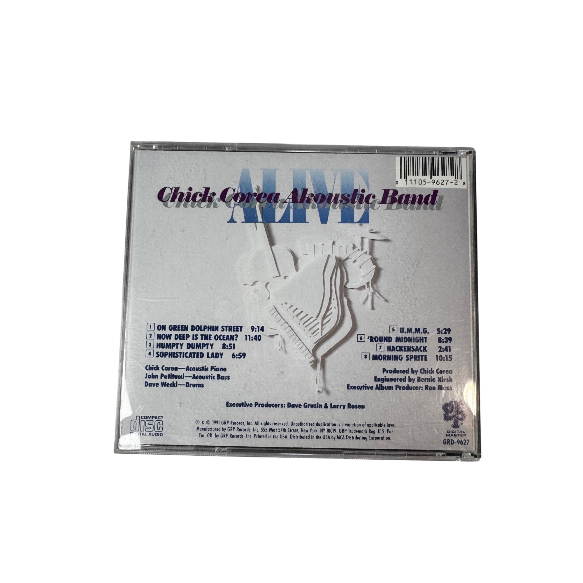 Chick Corea Akoustic Band Alive 1991 CD GRP Records Jazz 10 Tracks Vintage