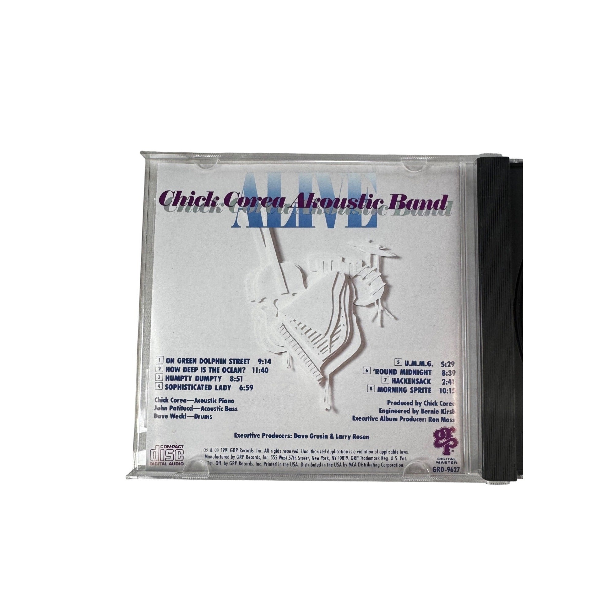 Chick Corea Akoustic Band Alive 1991 CD GRP Records Jazz 10 Tracks Vintage