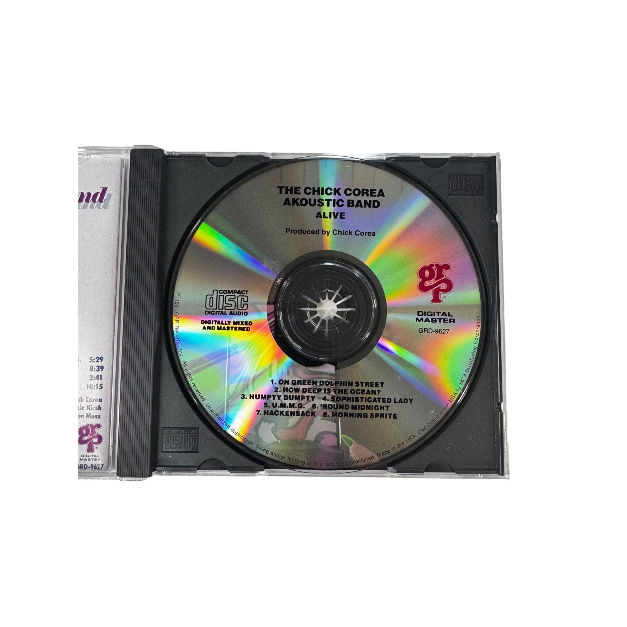 Chick Corea Akoustic Band Alive 1991 CD GRP Records Jazz 10 Tracks Vintage