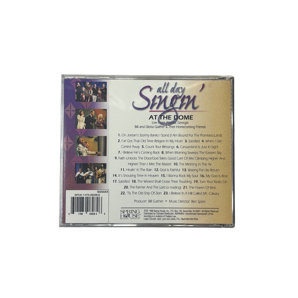 Gaither Gospel Series All Day Singin At The Dome Atlanta 1998 CD Vintage