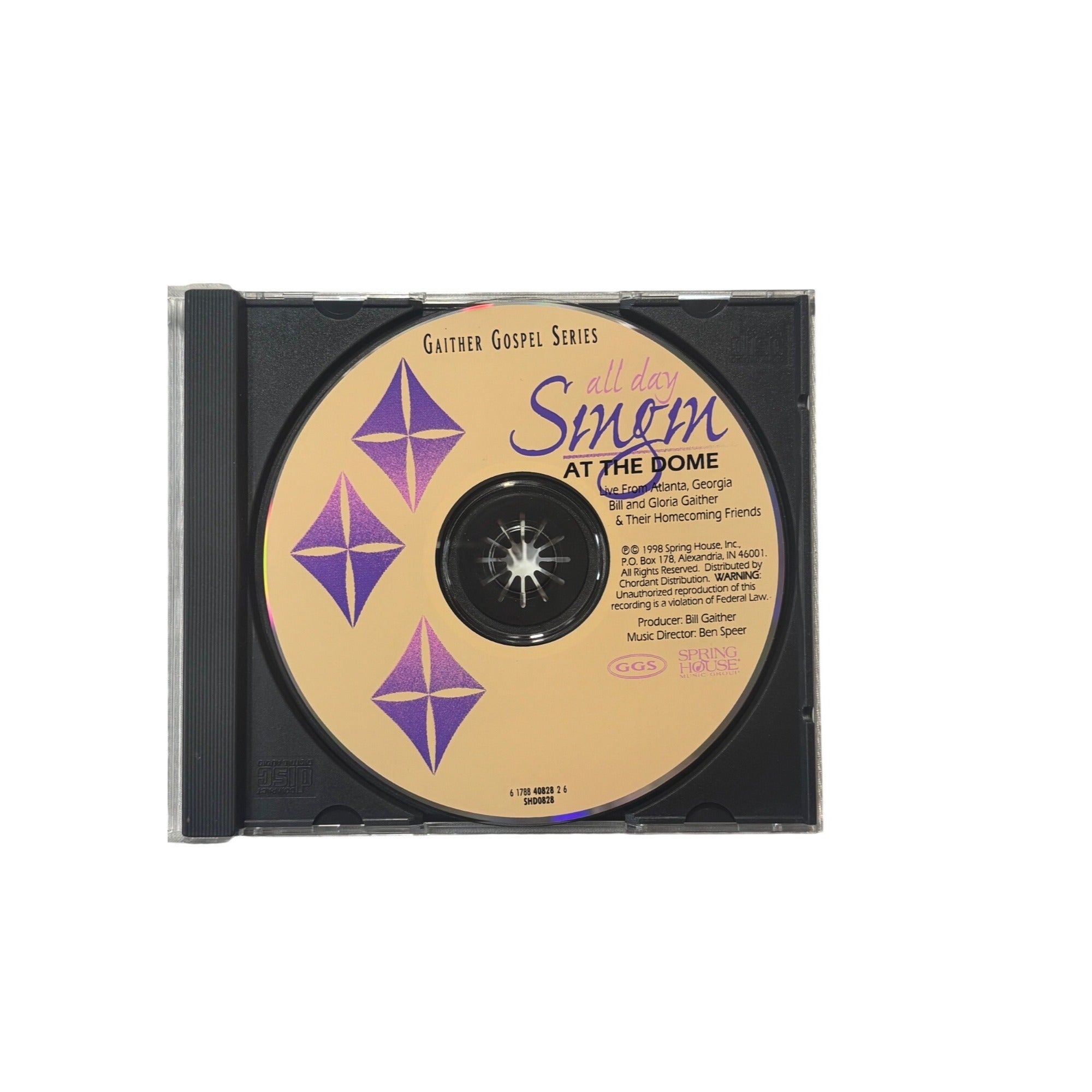 Gaither Gospel Series All Day Singin At The Dome Atlanta 1998 CD Vintage
