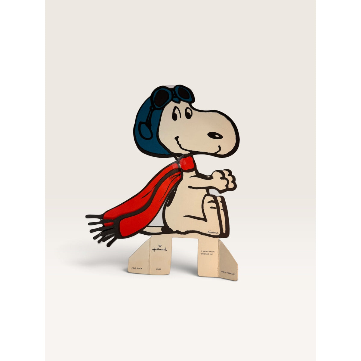 Hallmark Peanuts Snoopy Red Baron Doghouse Centerpiece Flying Ace 14" Box
