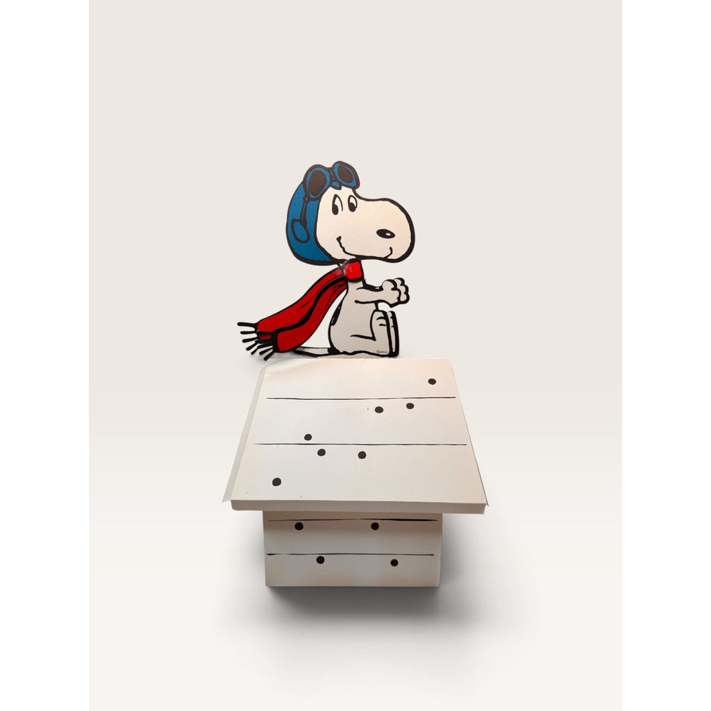 Hallmark Peanuts Snoopy Red Baron Doghouse Centerpiece Flying Ace 14" Box
