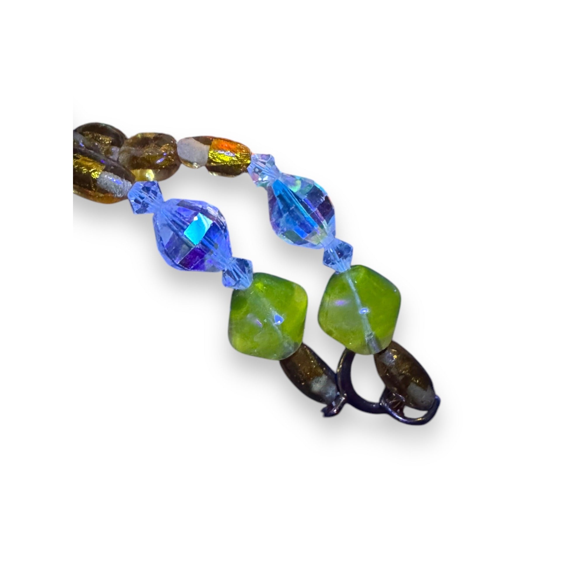 Vintage Wendy Gell Crystal Encrusted 1982 Signed Necklace 22" One of One