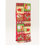 Christmas Patchwork Table Runner Santa Candy Cane 72 x 12.5