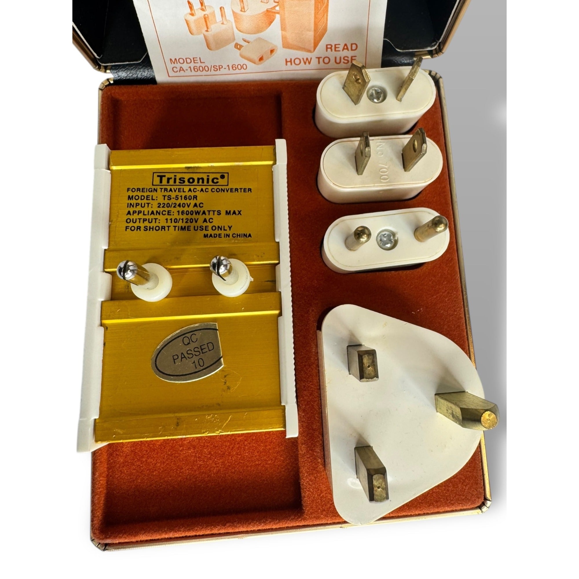Franzus High Voltage Foreign Electricity Converter Kit 1600 Watt Travel Kit