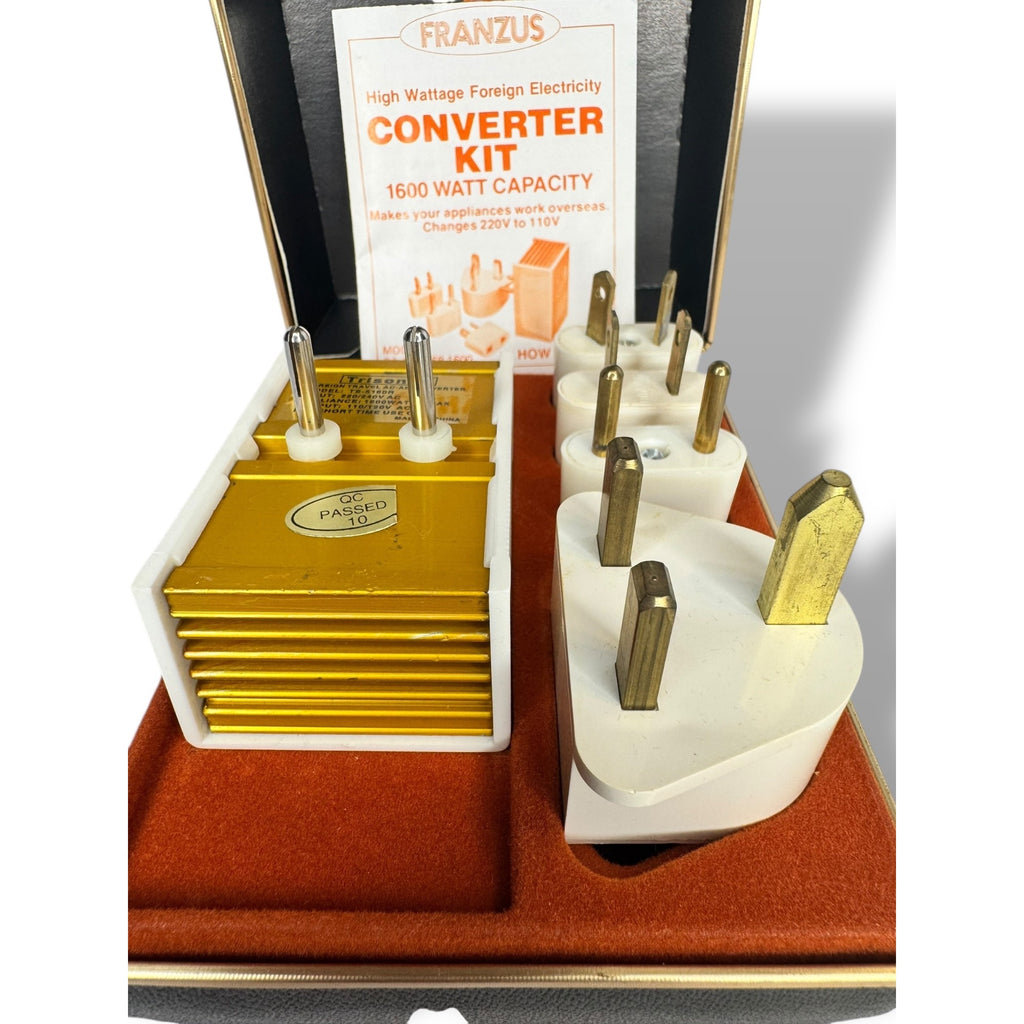 Franzus High Voltage Foreign Electricity Converter Kit 1600 Watt Travel Kit