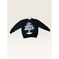 Nutcracker Womens Medium Christmas Tree Birds Black Sweatshirt Vintage 1990s