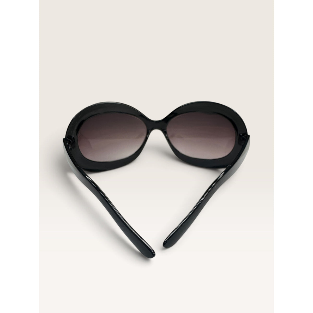 Y2K Black Oversized Butterfly Rhinestone Sunglasses Gradient 8193RS
