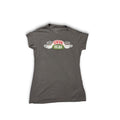 Friends Womens T-Shirt Dark Gray Size M 100% Cotton Central Perk Logo Design Pre-Owned