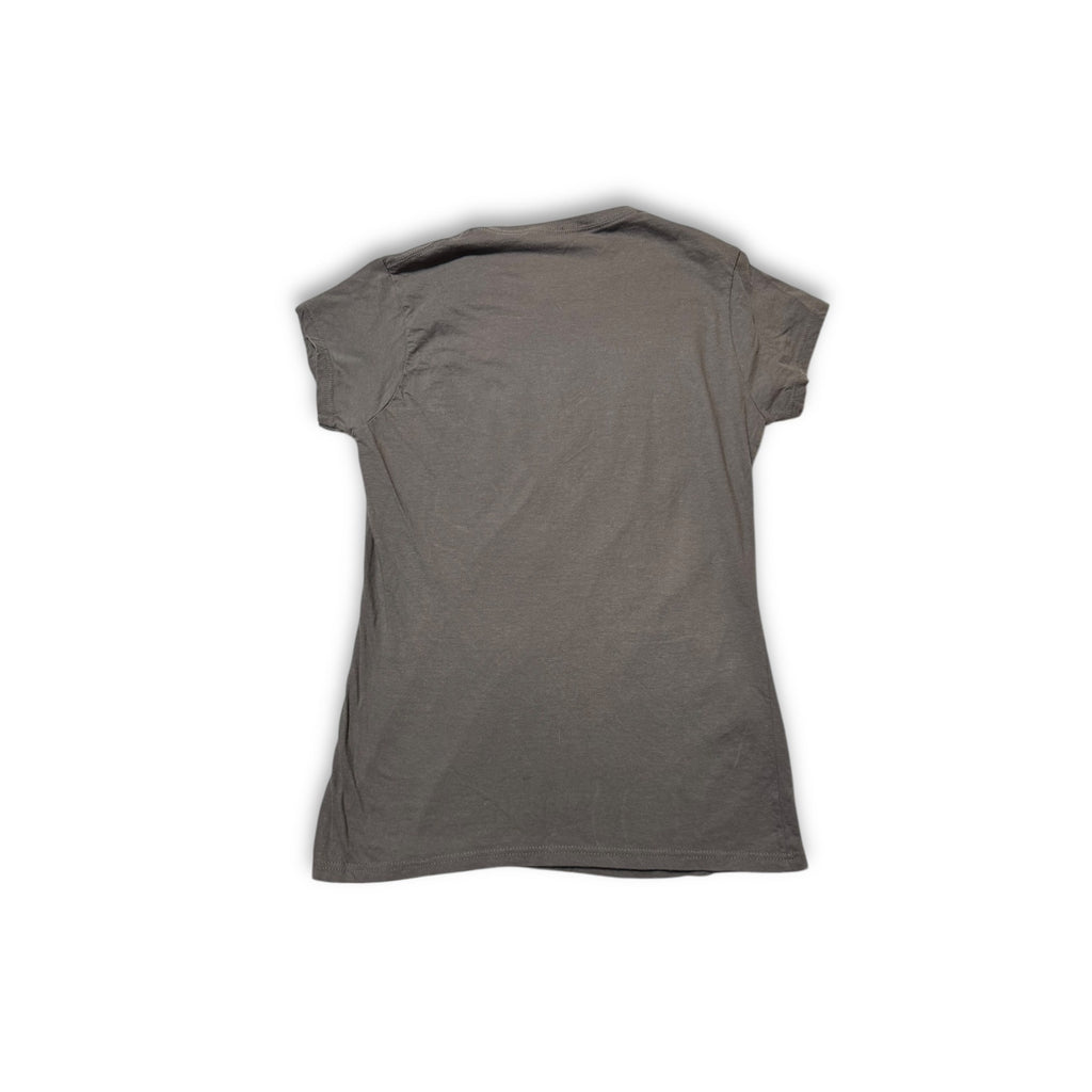 Friends Womens T-Shirt Dark Gray Size M 100% Cotton Central Perk Logo Design Pre-Owned