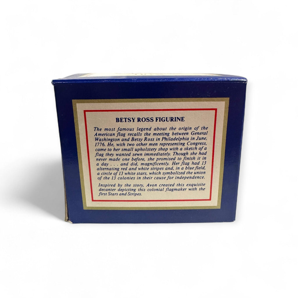 Avon 1976 Betsey Ross Topaze Cologne Patriotic Bicentennial Bottle In Box 4 oz