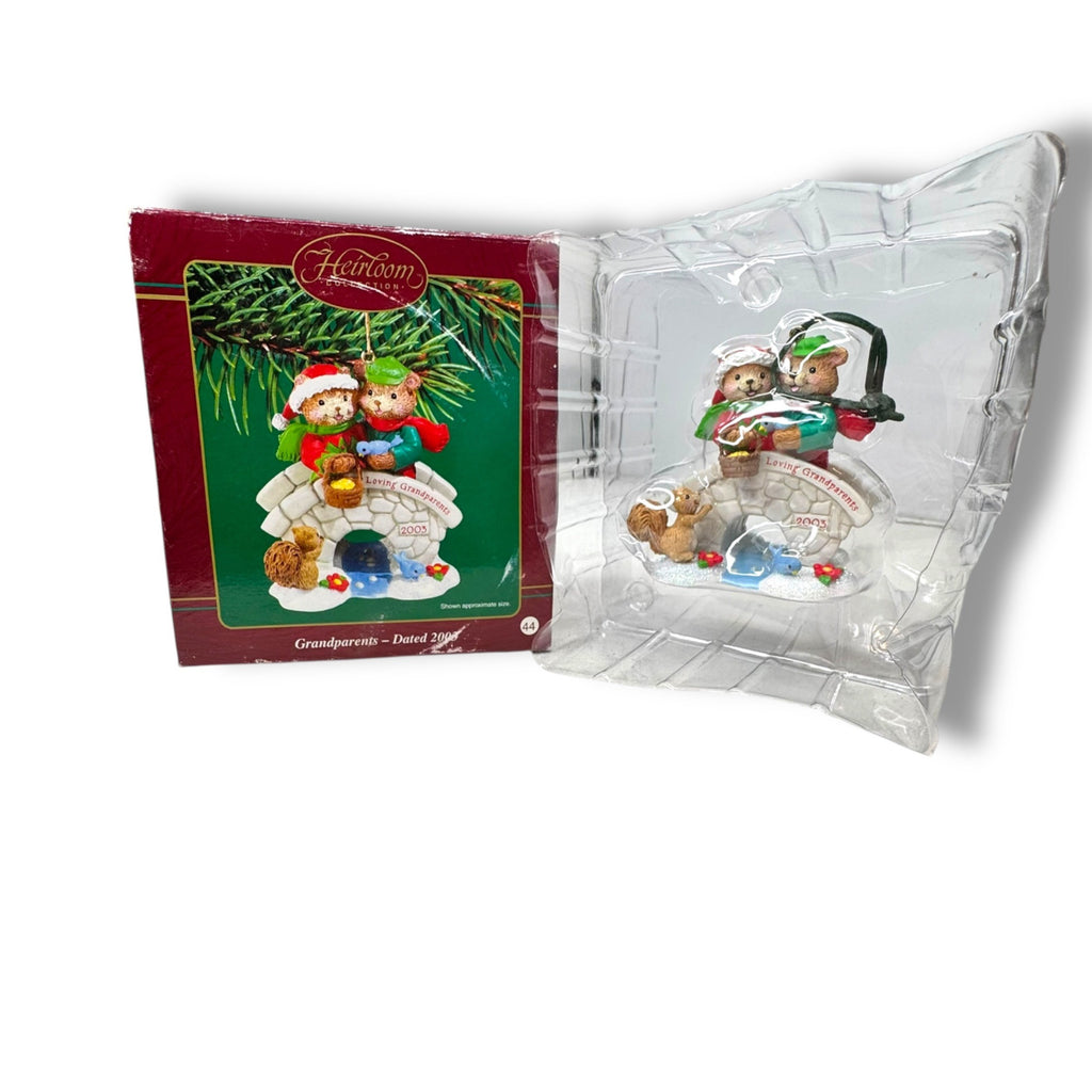 Carlton Cards 2003 Grandparents Ornament Heirloom Collection Loving Grandparents
