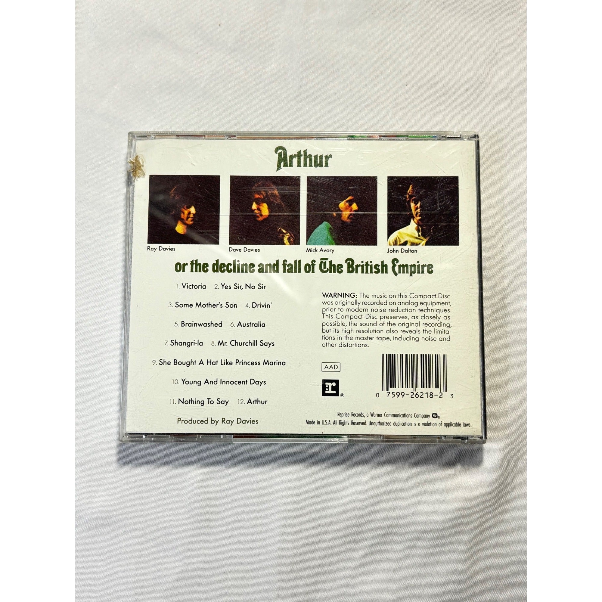 The Kinks Arthur Or The Decline And Fall Of The British Empire CD Reprise 1969