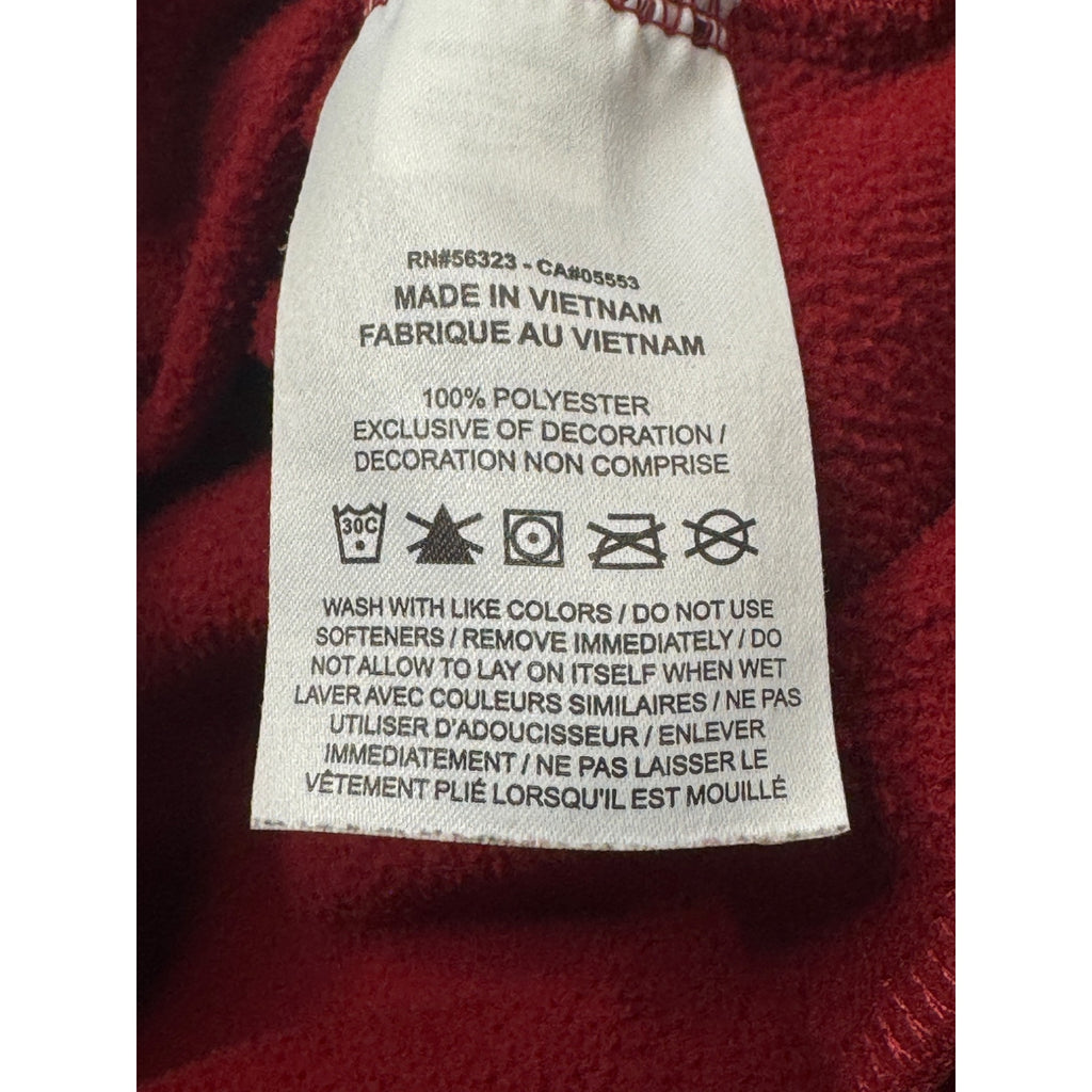 Nike Mens XL Therma FIT Pullover Fitness Hoodie Maroon Red Graphic Swoosh Modern