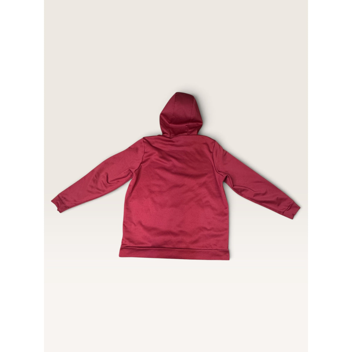 Nike Mens XL Therma FIT Pullover Fitness Hoodie Maroon Red Graphic Swoosh Modern