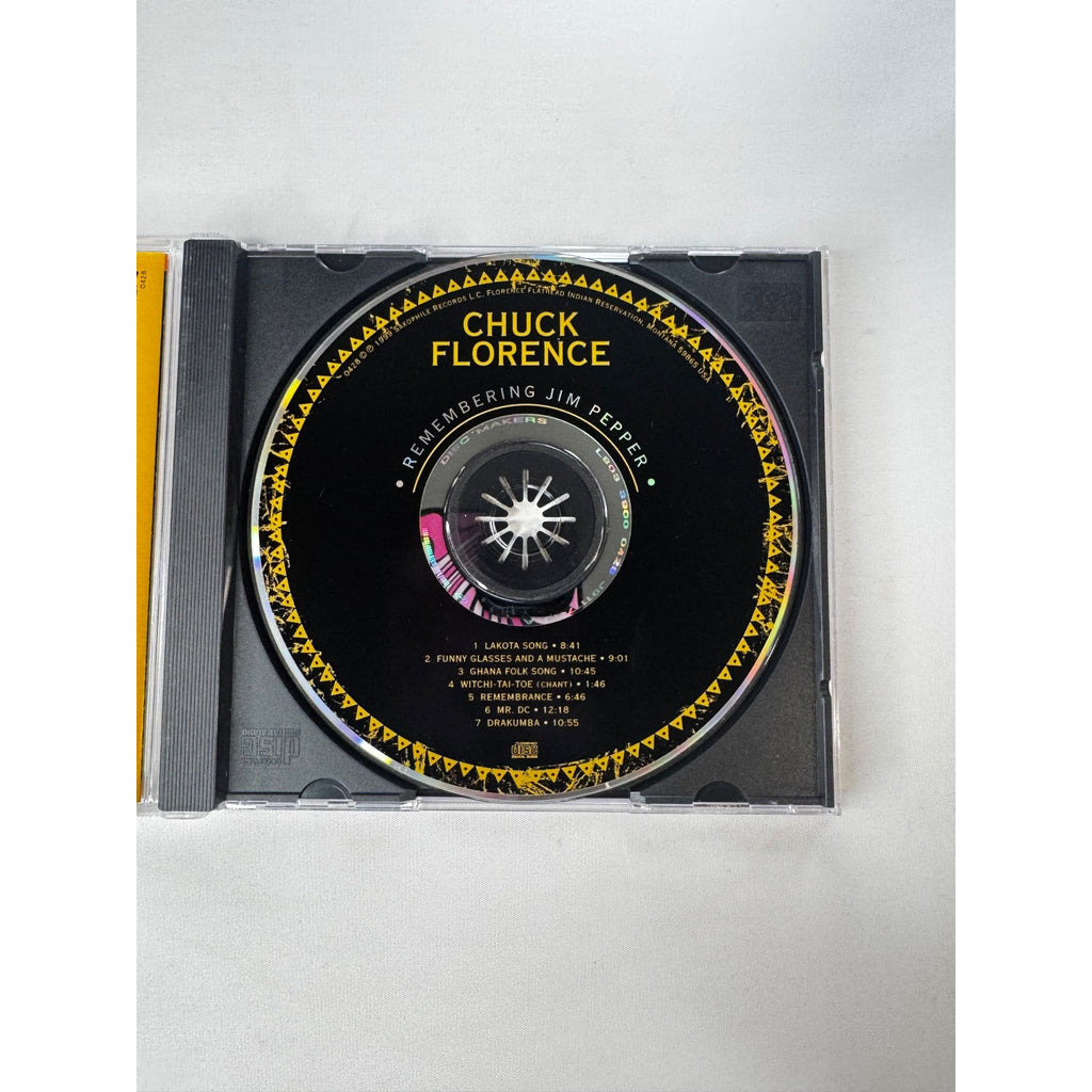 Chuck Florence Remembering Jim Pepper CD 1999 Jazz Saxophille Records