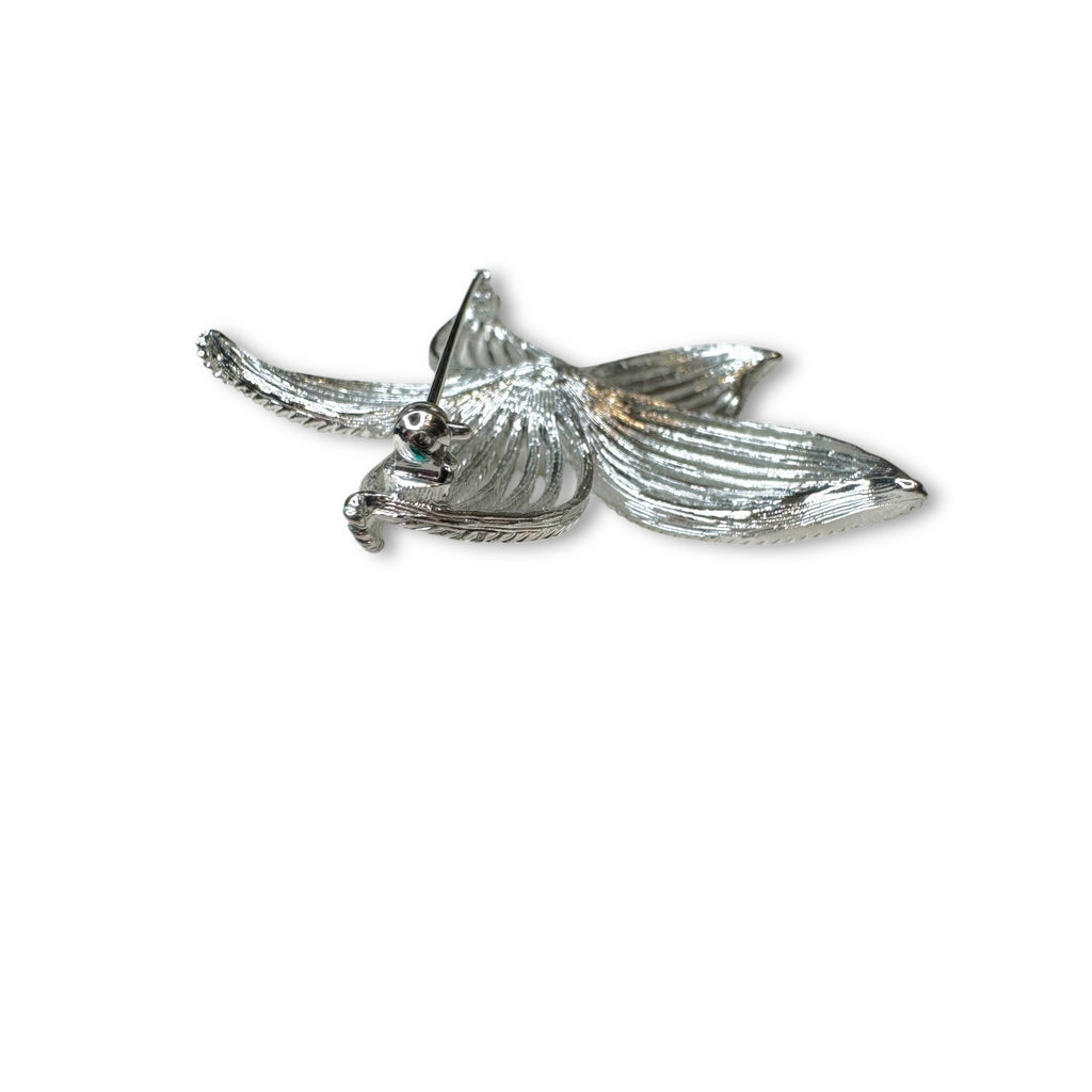 Sarah Coventry 1960s Moonflower Silvertone Brooch Earrings Set