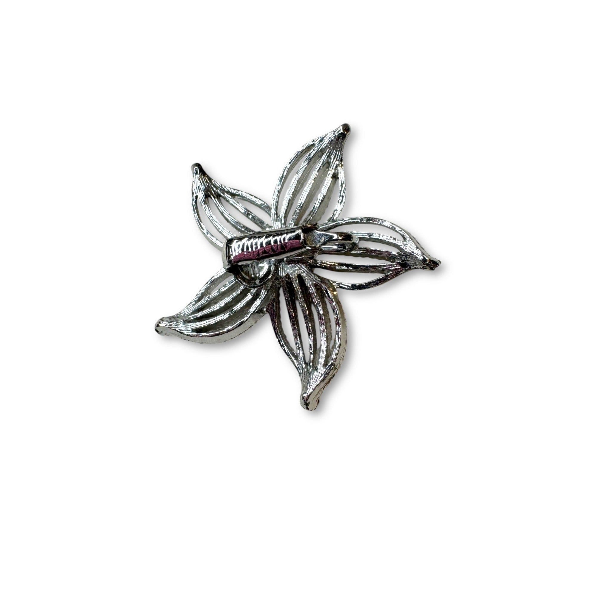 Sarah Coventry 1960s Moonflower Silvertone Brooch Earrings Set