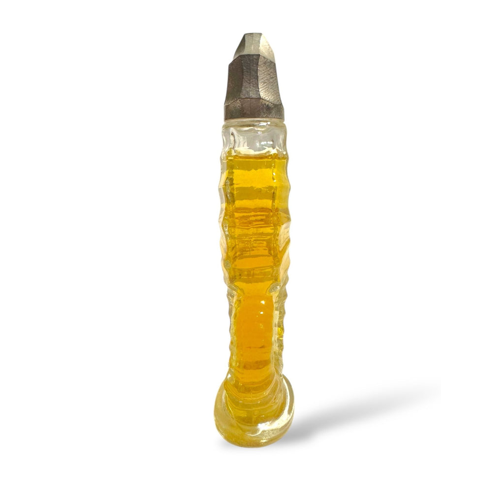 Seahorse-Shaped Glass Perfume Bottle 6oz Silver Tone Cap 6oz Bottle