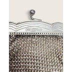 Whiting Davis Art Deco 1920s Geometric Enamel Metal Mesh Flapper Purse Bag