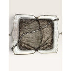 Whiting Davis Art Deco 1920s Geometric Enamel Metal Mesh Flapper Purse Bag