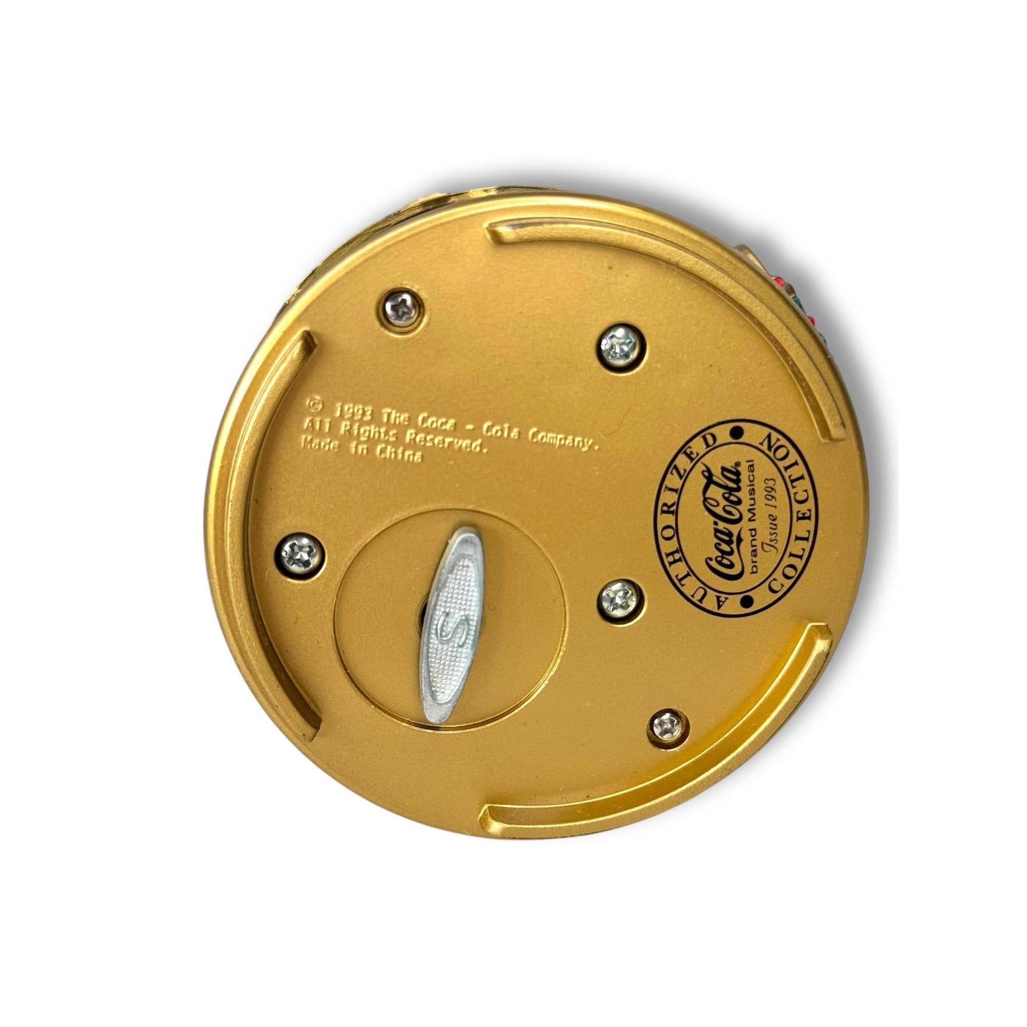 1993 Coca-Cola Musical Santa Figurine Travel Refreshed QVC Provenance