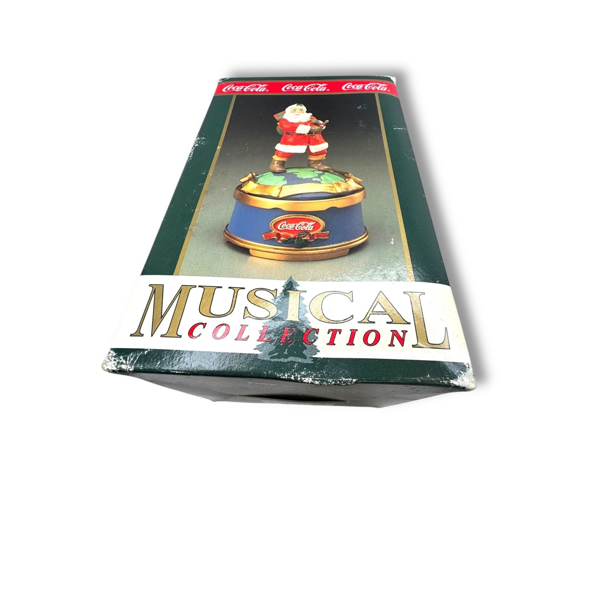 1993 Coca-Cola Musical Santa Figurine Travel Refreshed QVC Provenance