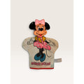 Vintage Minnie Mouse Hand Puppet Vinyl Head Fabric Disney Distributing Toy 10"