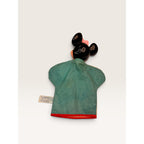 Vintage Minnie Mouse Hand Puppet Vinyl Head Fabric Disney Distributing Toy 10"