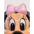 Vintage Minnie Mouse Hand Puppet Vinyl Head Fabric Disney Distributing Toy 10"