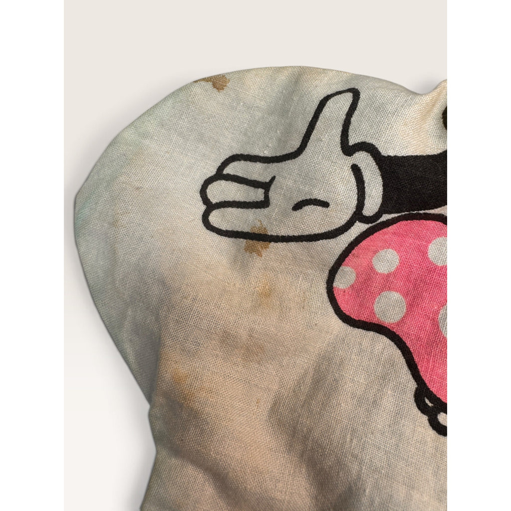 Vintage Minnie Mouse Hand Puppet Vinyl Head Fabric Disney Distributing Toy 10"