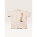 Oneita Men's XL Shirt White Huge Woody's Surfboards Single Stitch 90s