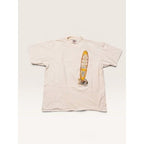Oneita Men's XL Shirt White Huge Woody's Surfboards Single Stitch 90s
