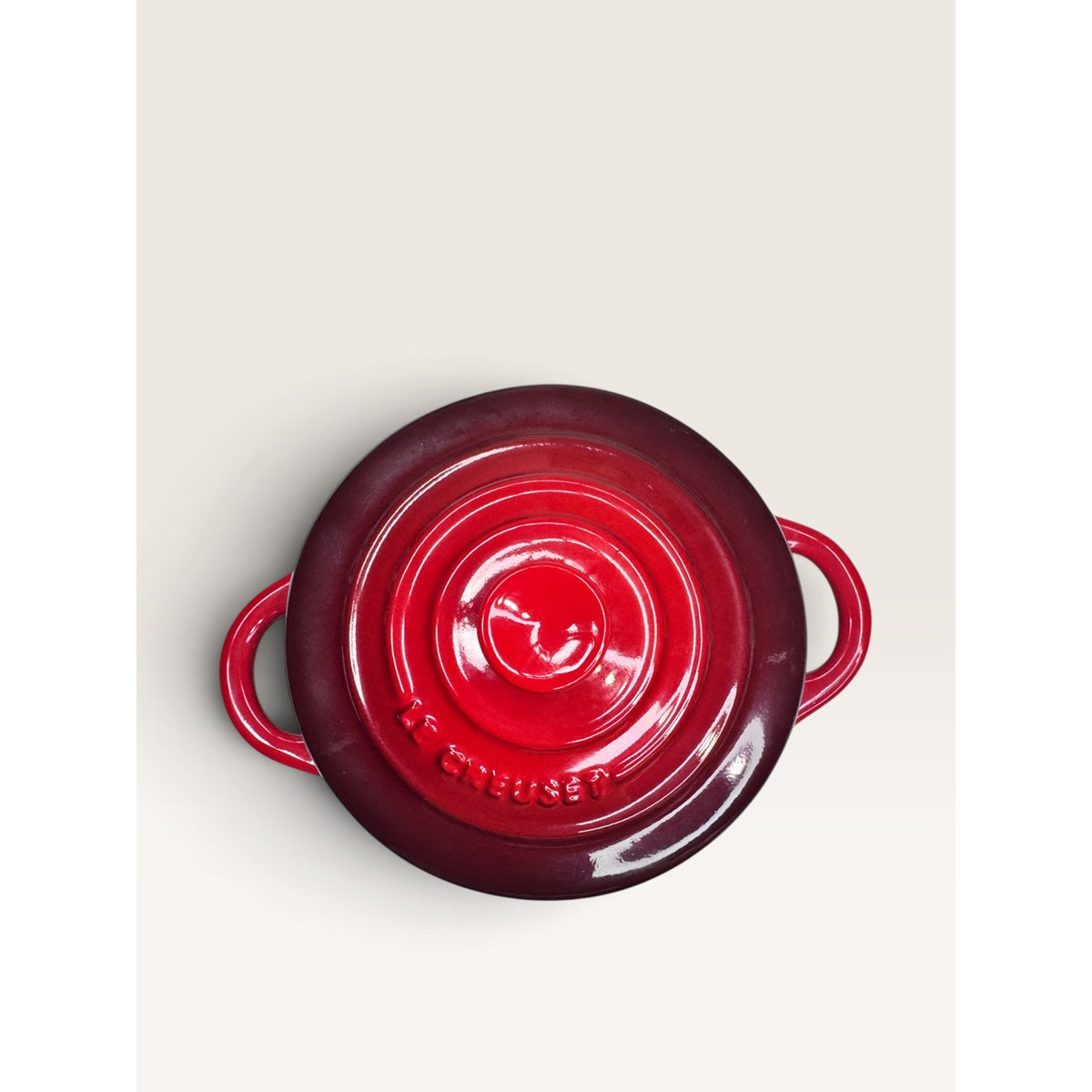 Le Creuset Stoneware Mini Round Cocotte Casserole Dish Cerise Red