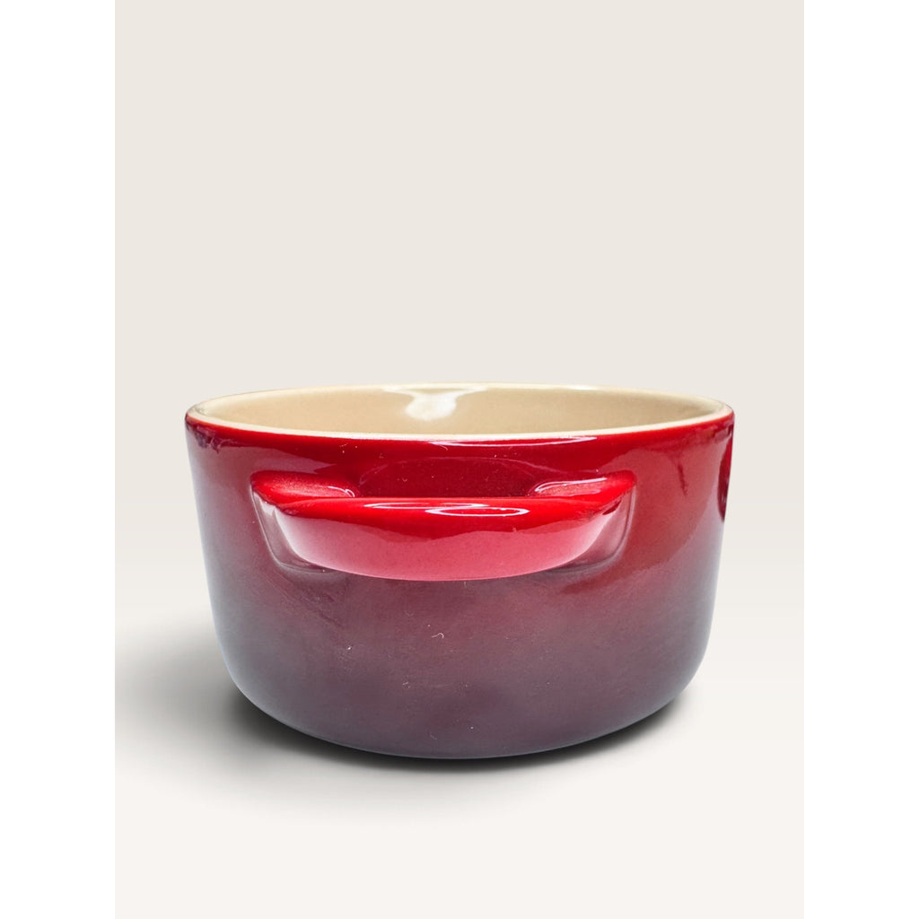 Le Creuset Stoneware Mini Round Cocotte Casserole Dish Cerise Red
