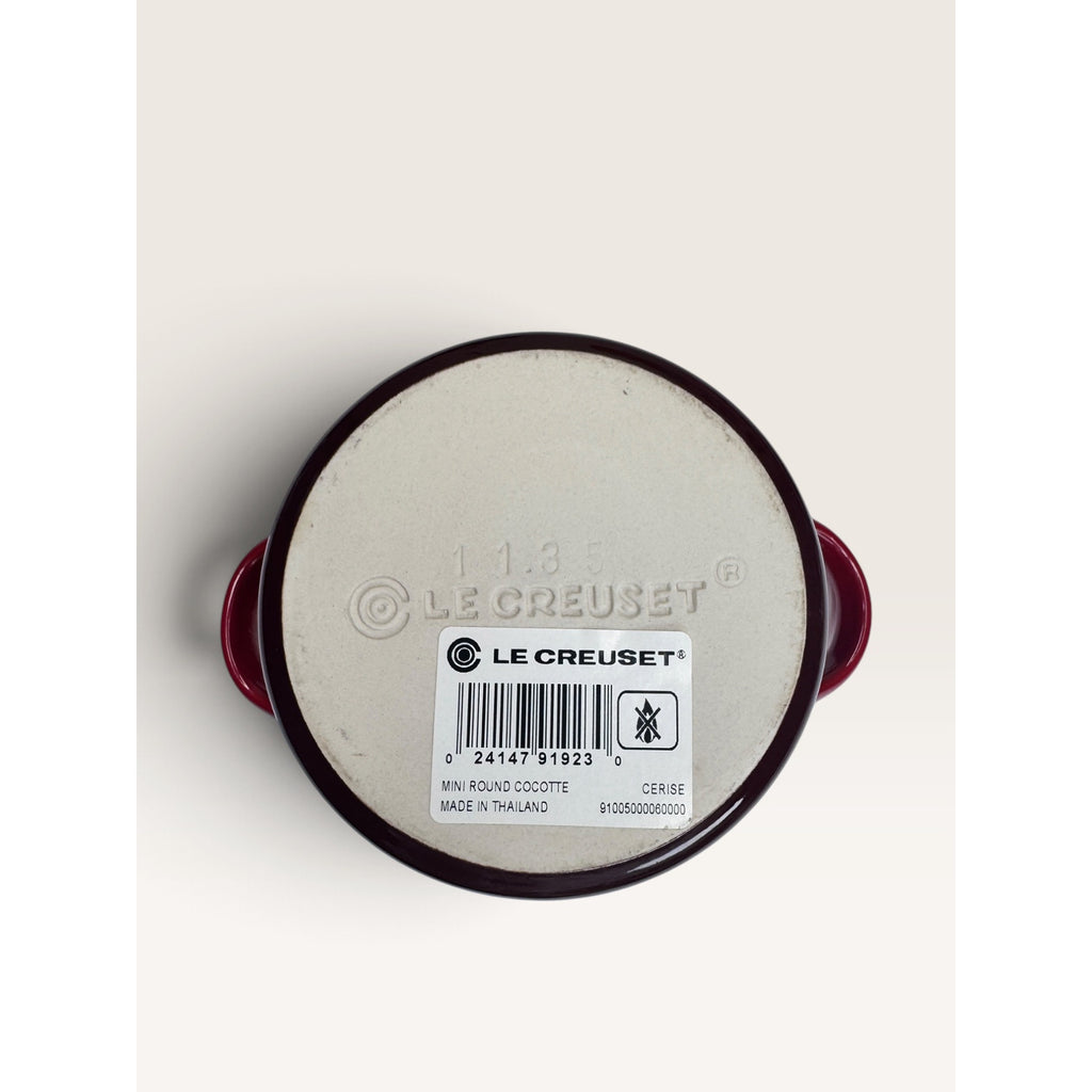 Le Creuset Stoneware Mini Round Cocotte Casserole Dish Cerise Red