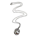 Sterling Silver Tree Of Life Gemstone Pendant Necklace 925 Box Chain 24"