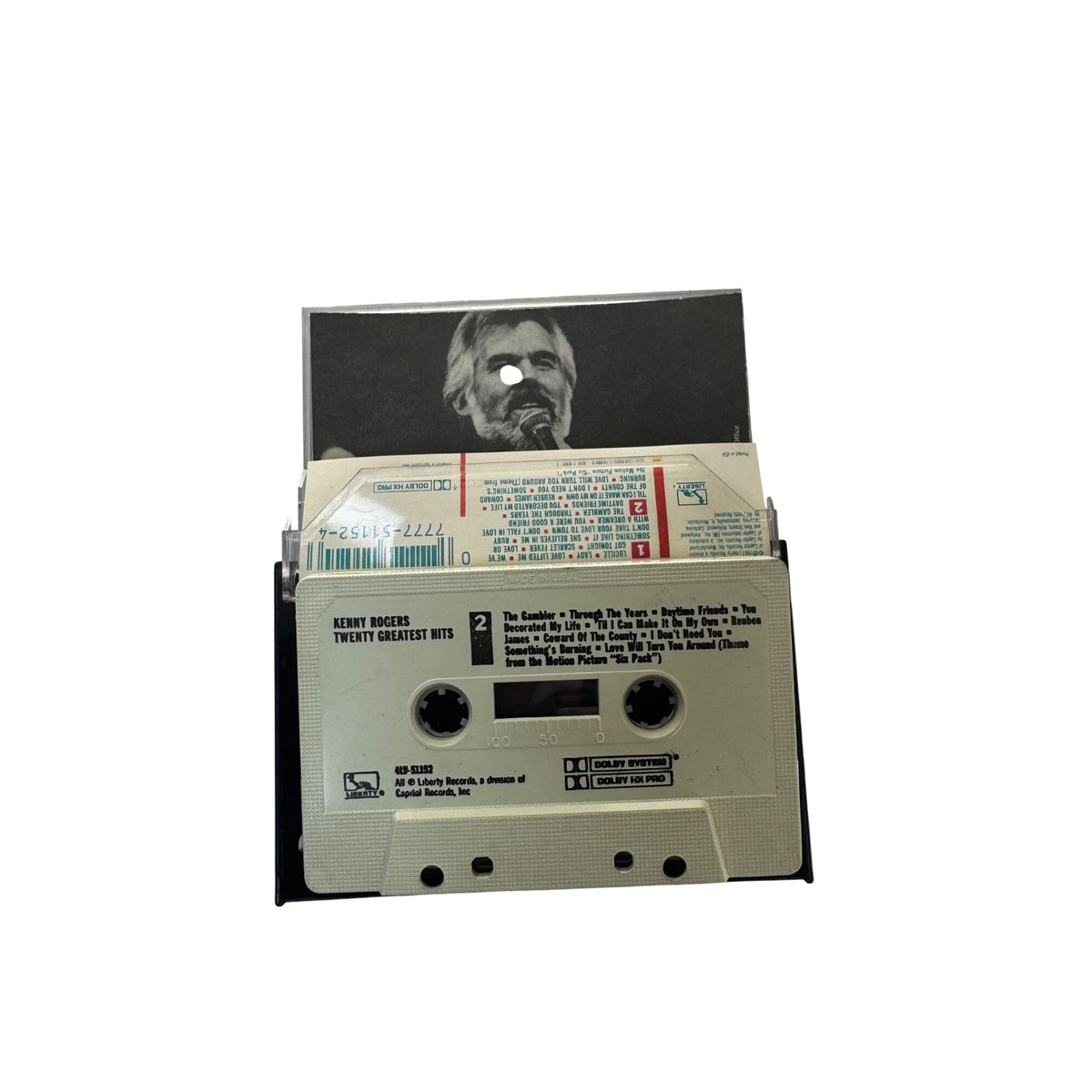 Kenny Rogers Twenty Greatest Hits Cassette Album Liberty Records Country Music