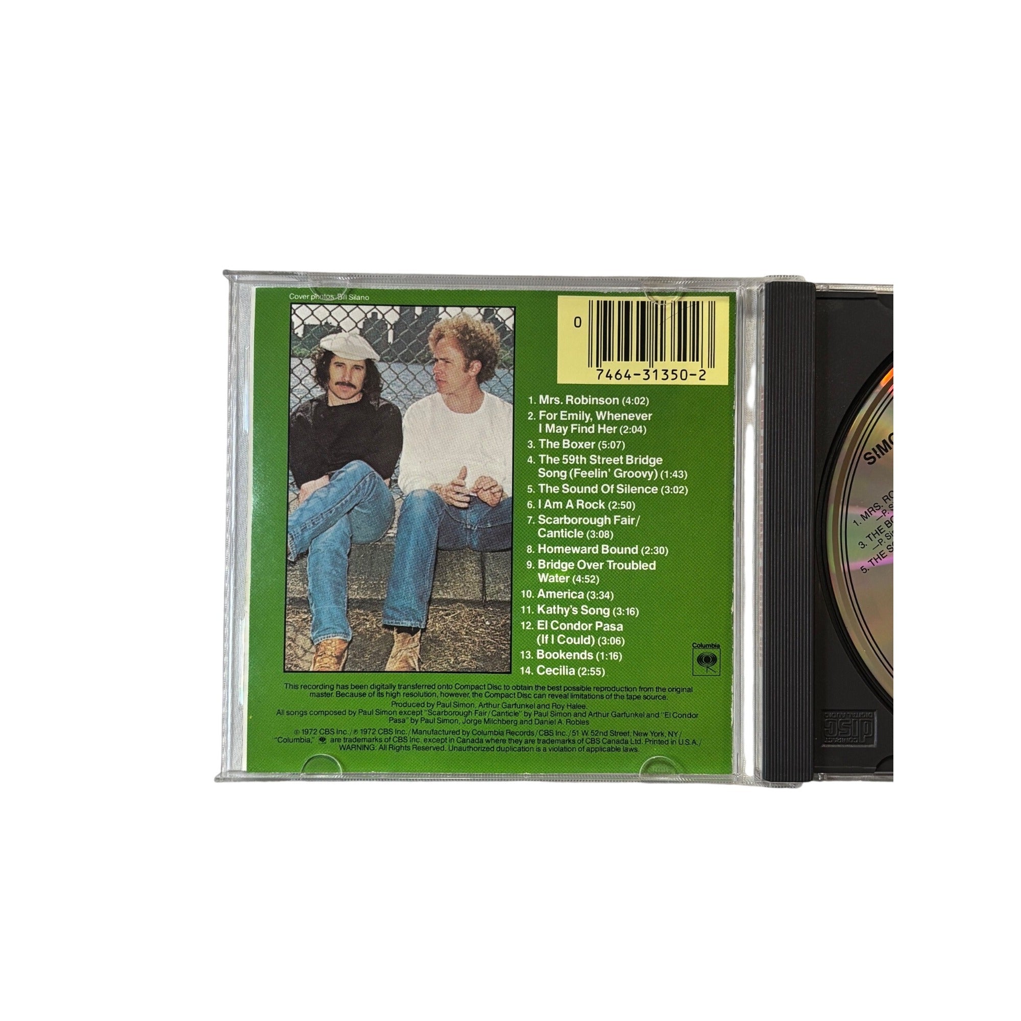 Simon And Garfunkels Greatest Hits CD 1972 Digitally Remastered Columbia