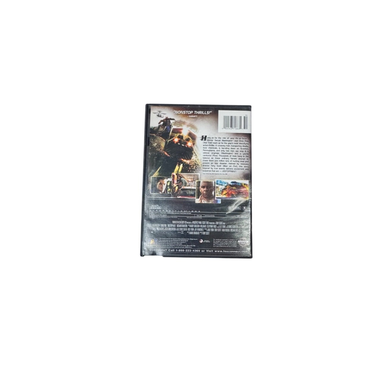 Unstoppable DVD 2010 Denzel Washington Chris Pine Action Thriller R Blockbuster