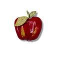 Vintage Mode Art Arthur Pepper Apple Brooch Enamel Gold Tone 1950s/60s