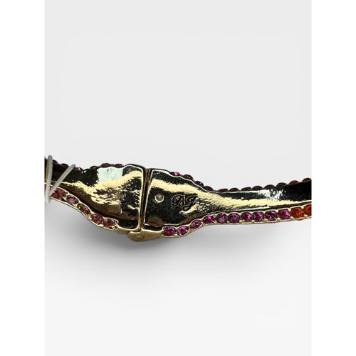 Betsey Johnson Rainbow Crystal Pencil Hinged Bangle Bracelet New Teacher Gift