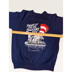 Bassett-Walker Mens L Sweatshirt Navy Cat in the Hat Vintage 1993