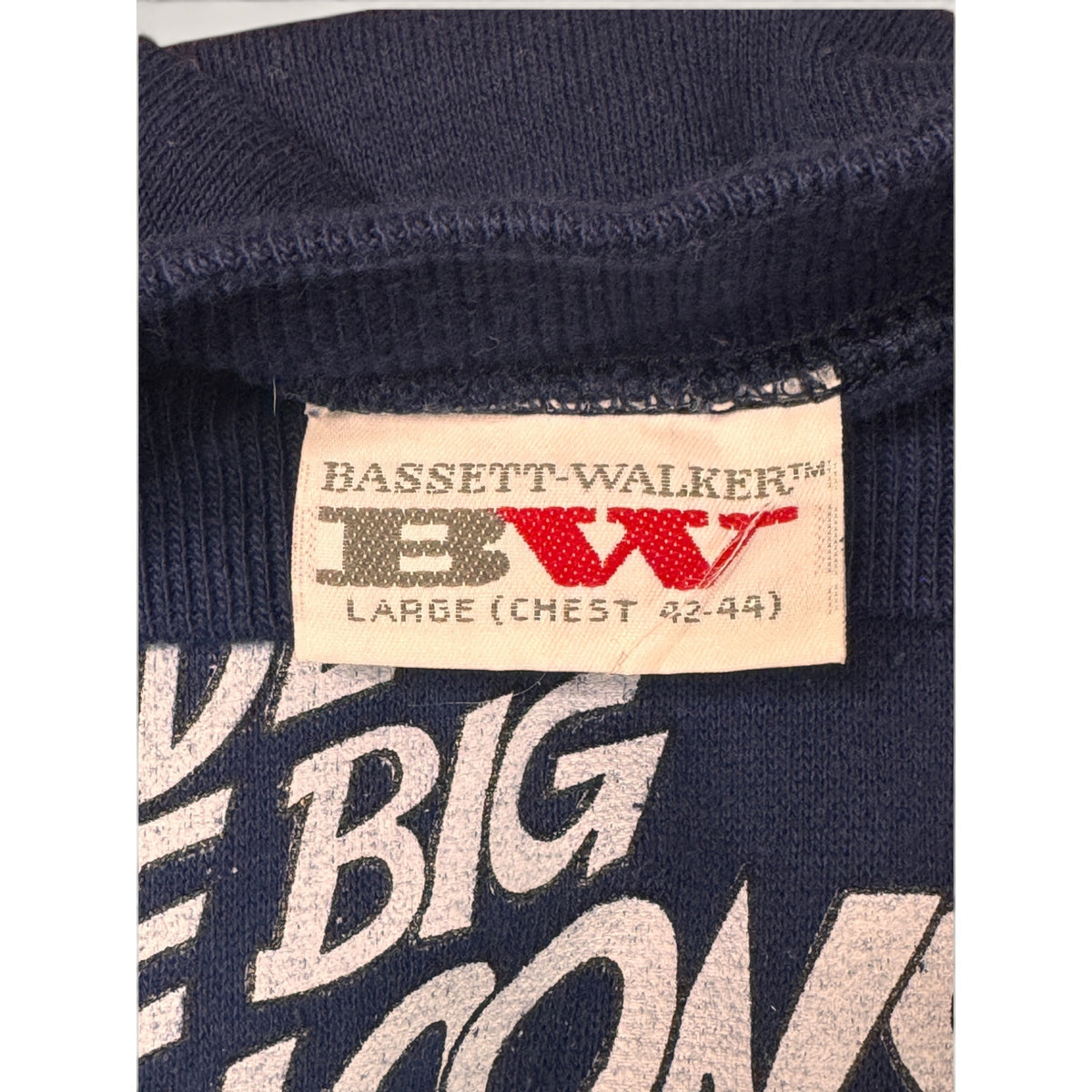 Bassett-Walker Mens L Sweatshirt Navy Cat in the Hat Vintage 1993