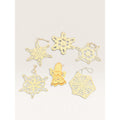 Crochet Lace Christmas Ornaments Snowflakes Angel Set of 6 Vintage