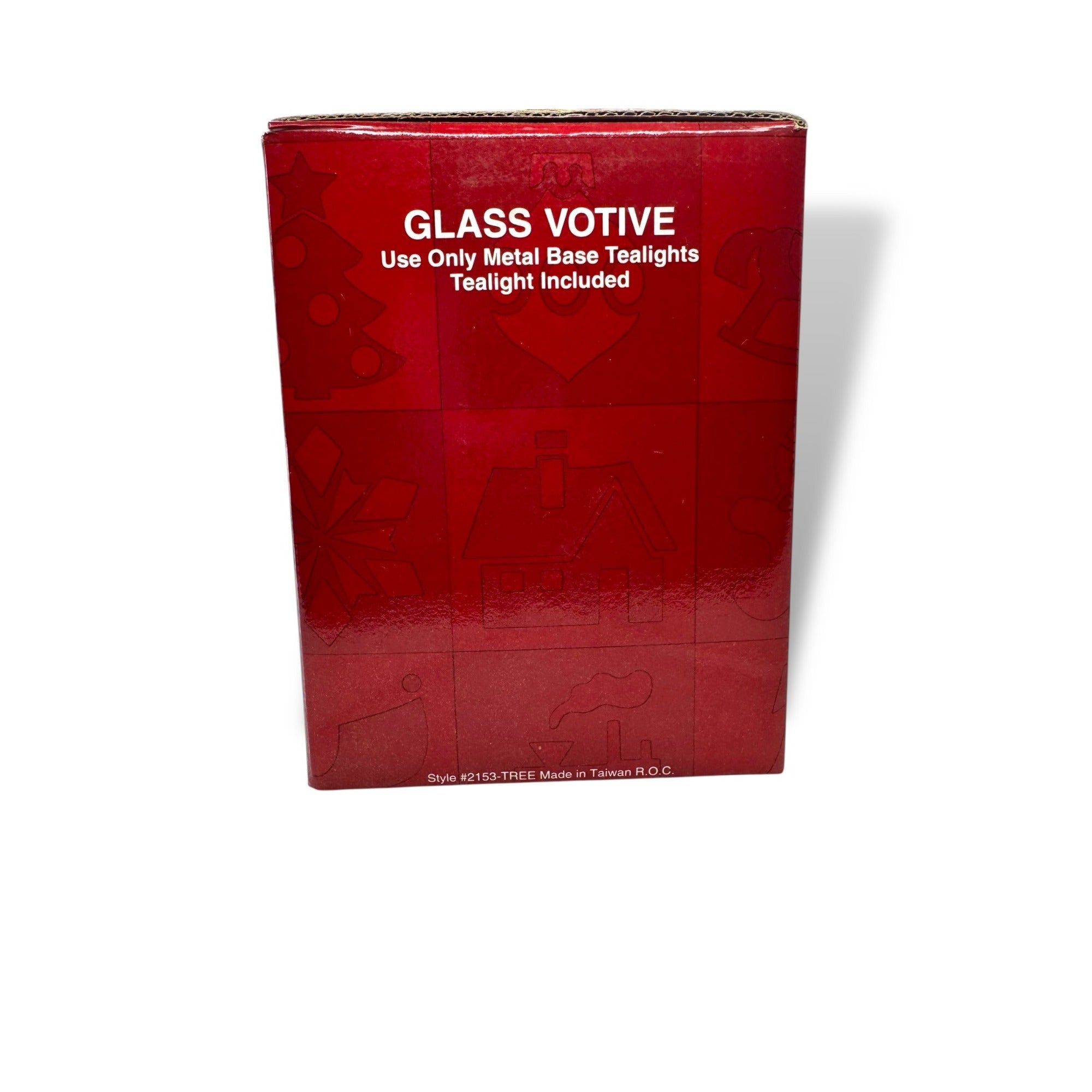 Celebrate The Season Glass Votive Original Box 1990s