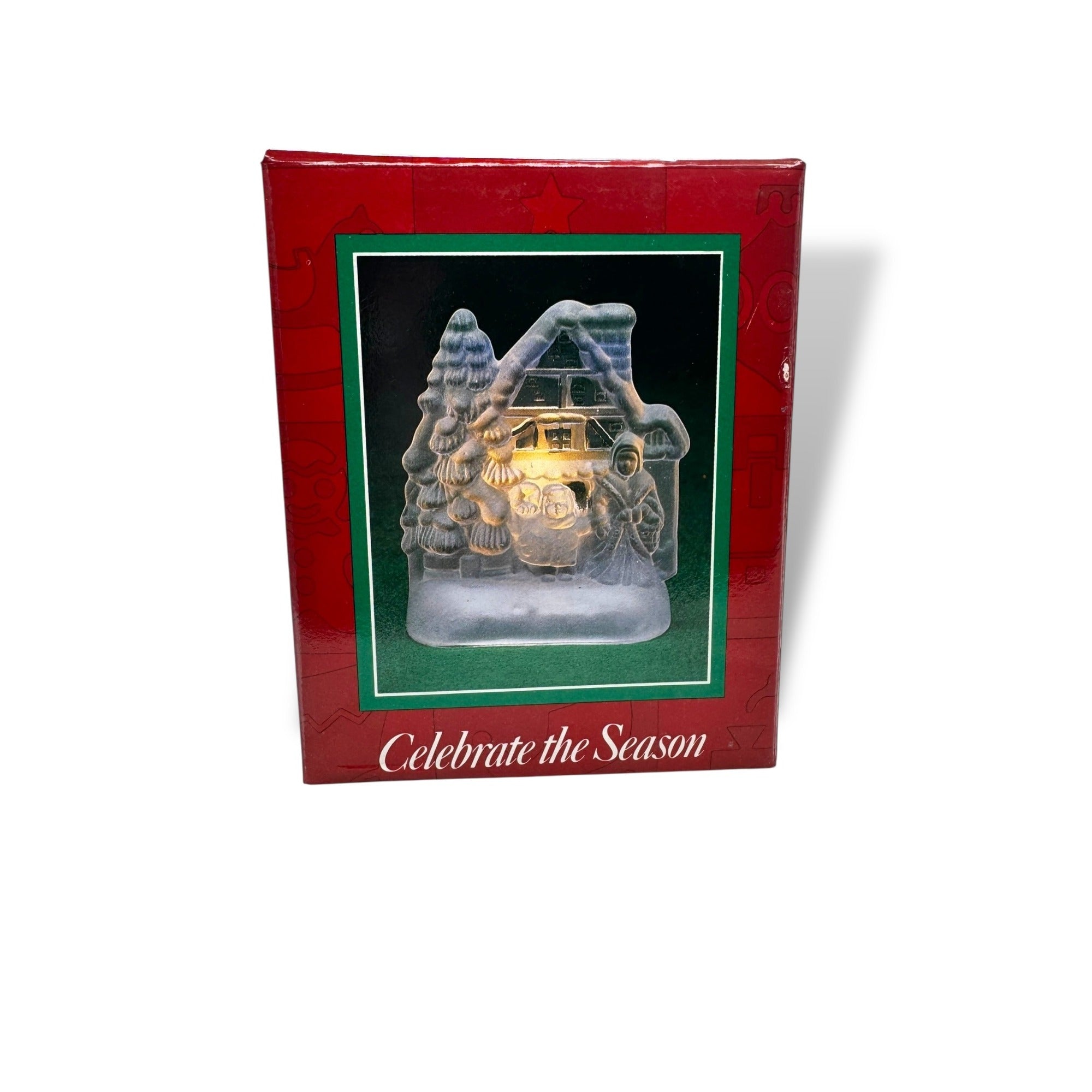 Celebrate The Season Glass Votive Original Box 1990s