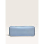 Michael Kors Charlotte Large Saffiano Leather Top Zip Tote Shoulder Bag Pale Blue