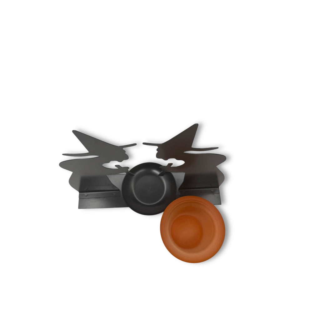 Halloween Witch Metal Votive Candle Holder